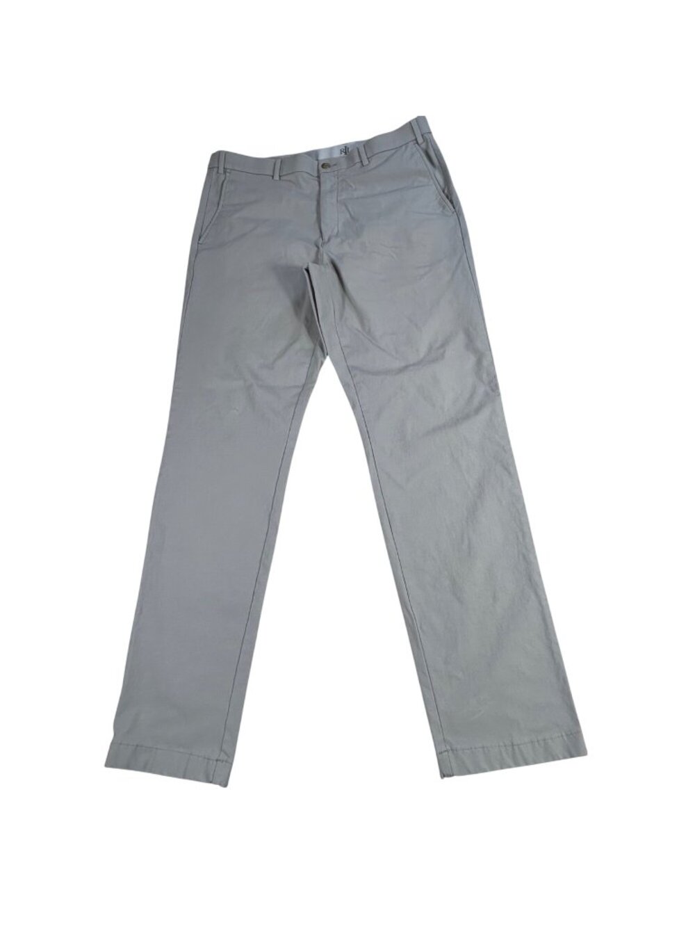 Lauren Ralph Lauren Gray Stretch Chino Pants Men's 36x34 - Fits 36x32 Cotton